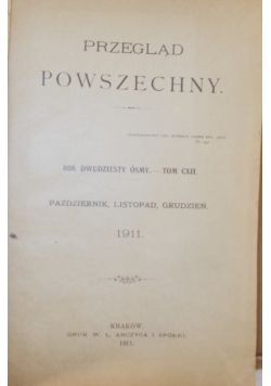 Przegląd powszechny, 1911r.
