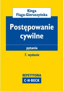 Postępowanie cywilne Pytania