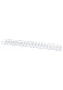 Plastikowe grzbiety do bindowania A4 51mm 50 sztuk białe