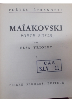 Maiakovski poete russe, 1945 r.