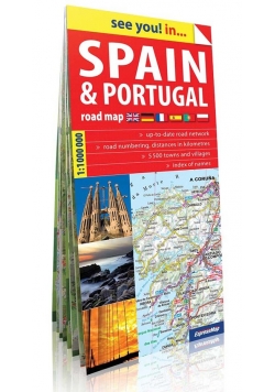 Spain and Portugal see you! in papierowa mapa samochodowa