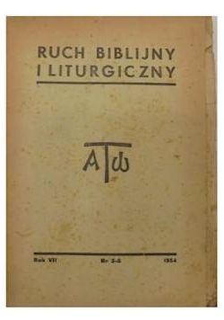 Ruch Biblijny i Liturgiczny nr. 1-2