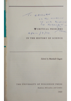 In the history of science