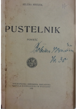 Pustelnik,1922r.