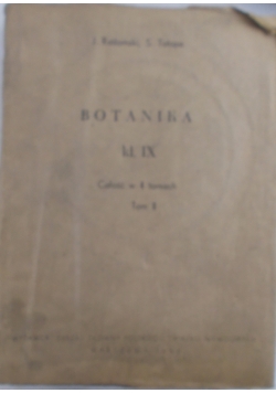 Botanika kl IX, Tom II, książka pisana Brajlem