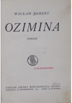 Ozimina, 1940 r