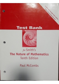 Test Bank The Nature of Mathematics