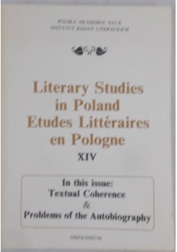 Literary Studies in Poland