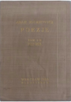 Poezje, Tom I i II,  Reprint 1822 r.