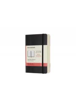 Kalendarz dzienny Moleskine 12M P, miękka oprawa, czarny