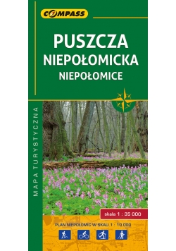 Puszcza Niepołomicka, Niepołomice mapa turystyczna 1:35 000