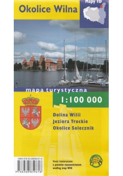 Okolice Wilna Mapa turystyczna 1:100 000