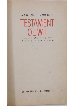 Testament Oliwi