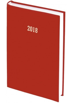 Kalendarz 2018 A5 dzienny Albit czerwony