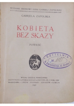 Kobieta bez skazy 1923 r