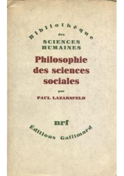 Philosophie des sciences sociales