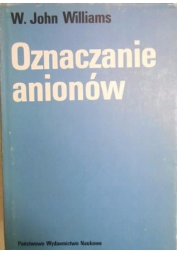 Oznaczanie anionów