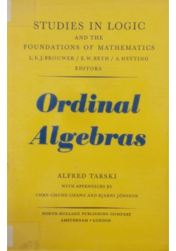 Ordinal Algebras