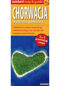 Chorwacja Wybrzeże północne 2w1 przewodnik i mapa