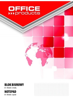 Blok biurowy A5 w kratkę 50 kartek