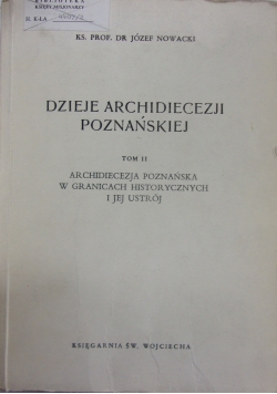 Dzieje archidiecezji Poznańskiej, tom II