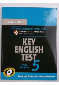 Cambridge Key English Test 5 Student's Book with Answers