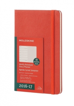 Kalendarz Moleskine 18M 2016/17 Tydzień+Notatki L (13x21cm)