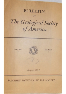 Bulletin of The Geological Society of America
