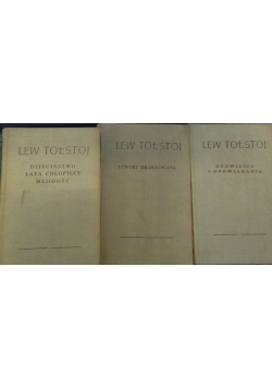 Dzieciństwo lata chłopięce młodość/ Opowieści i opowiadania/ Utwory dramatyczne