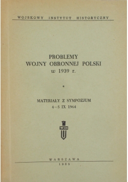 Problemy Wojny Obronnej Polski