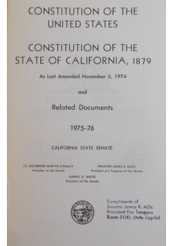 United states constitution California