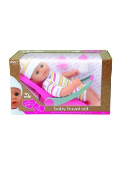 Lalka bobas 30 cm z fotelikiem