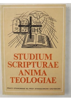 Studium scripturae anima teologiae