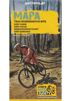 Mapa tras rowerowych MTB strefa Sudety 1:50 000