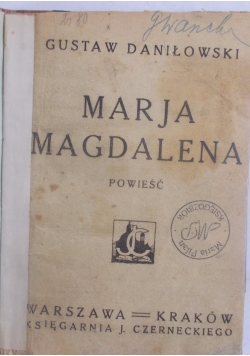 Marja Magdalena, 1912 r.