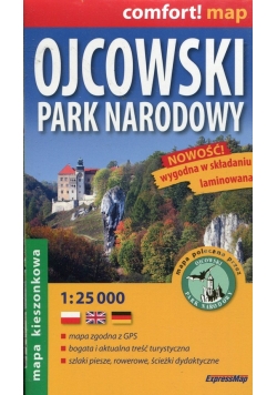 Ojcowski Park Narodowy mapa kieszonkowa 1:25000