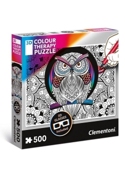 Puzzle 500 Colour Therapy Sowa