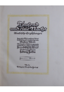 Taufend und pine Narht, 1914r.