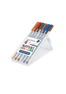 Cienkopis Triplus Fineliner 0,3 mm 6 kolorów