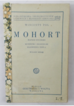 Mohort, 1933 r.