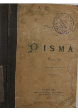Pisma Tom IV, 1898r.