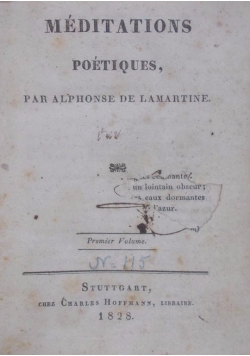Méditations poétiques, 1828 r.