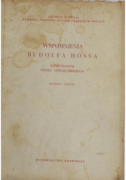 Wspomnienia Rudolfa Hossa