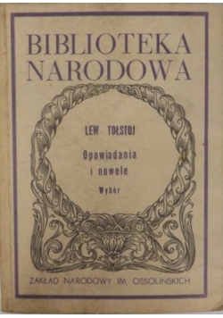 Tołstoj Opowiadania i nowele