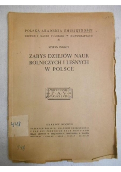 Zarys dziejów nauk rolniczych i leśnych w Polsce, 1948 r.