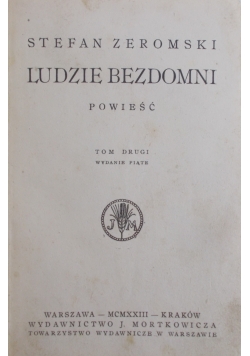 Ludzie bezdomni, Tom II, 1899r.