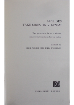 Author take sides on vietnam