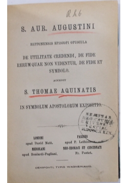 Sanctrum Patrum, 1887r.