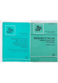Zestaw 2 książek - Resuscytacja teoria i praktyka odżywiania/Farmakoterapia w chirurgii, anestezjologii i intensywnej terapii
