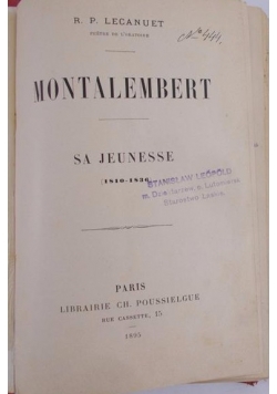 Montalembert, 1895 r.